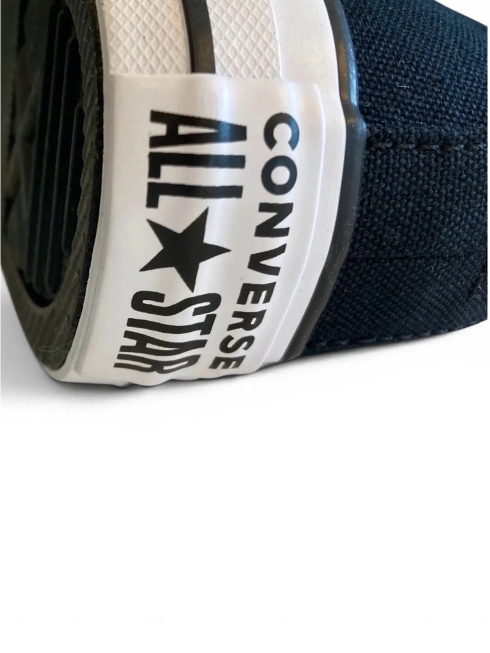 Converse Black Over-the-Knee Lace-Up Canvas Boots with Buckle Straps